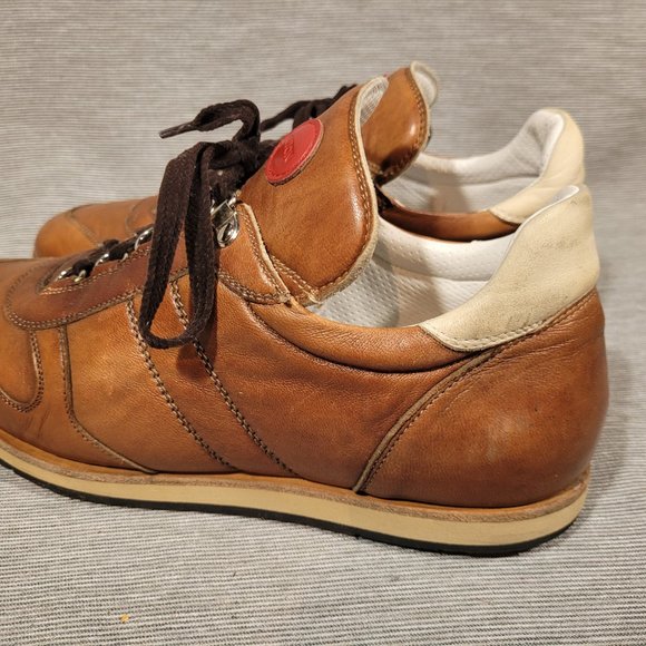 Mens Kiton calfskin trainers, size 8 - Picture 5 of 9